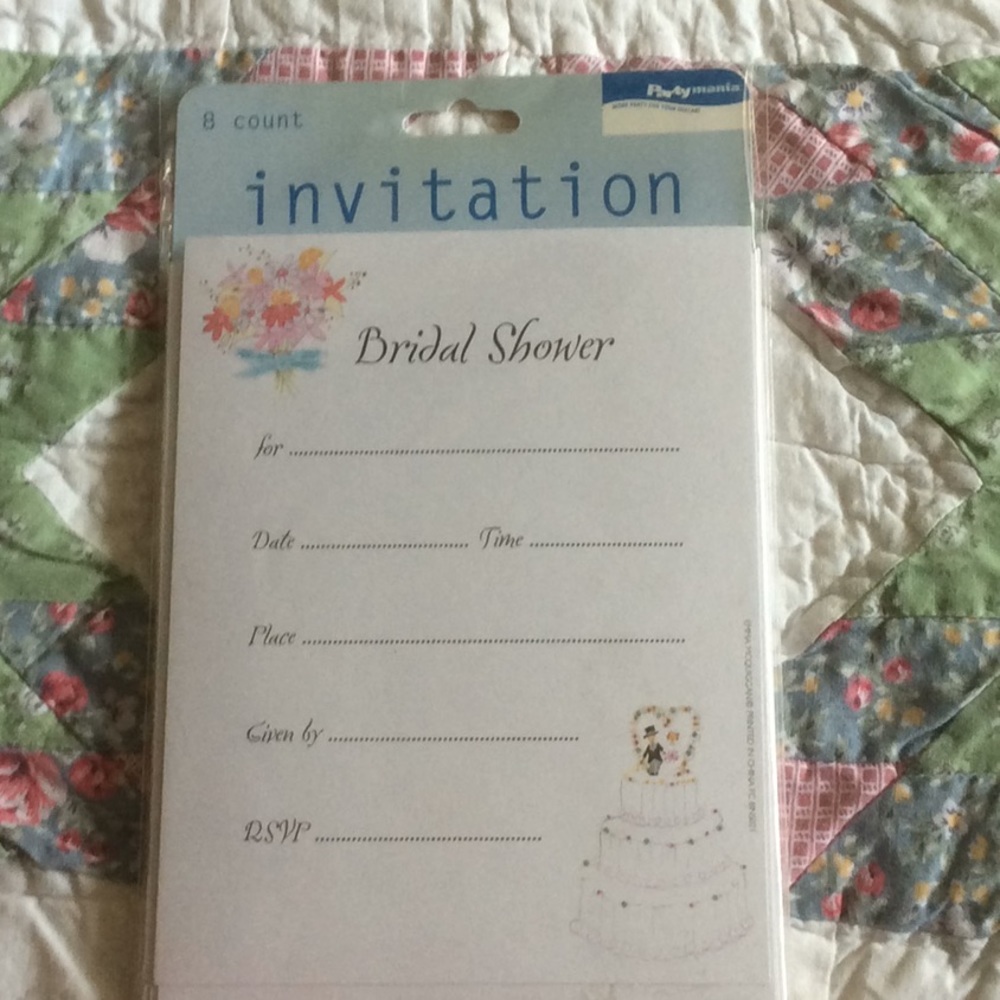 Bridal Shower Invitations(4 packages of 8)